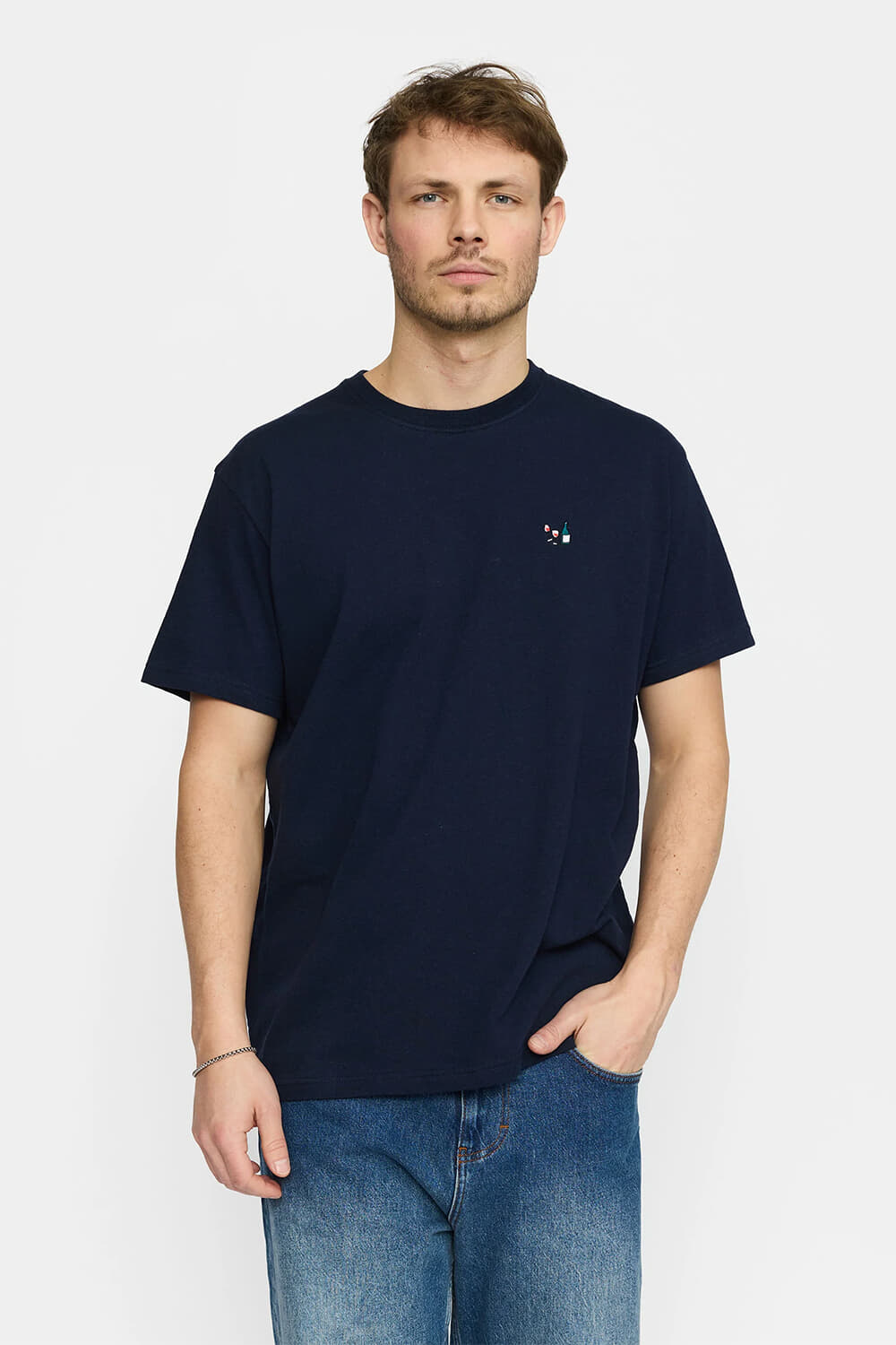 Revolution T-shirt Loose Fit Navy