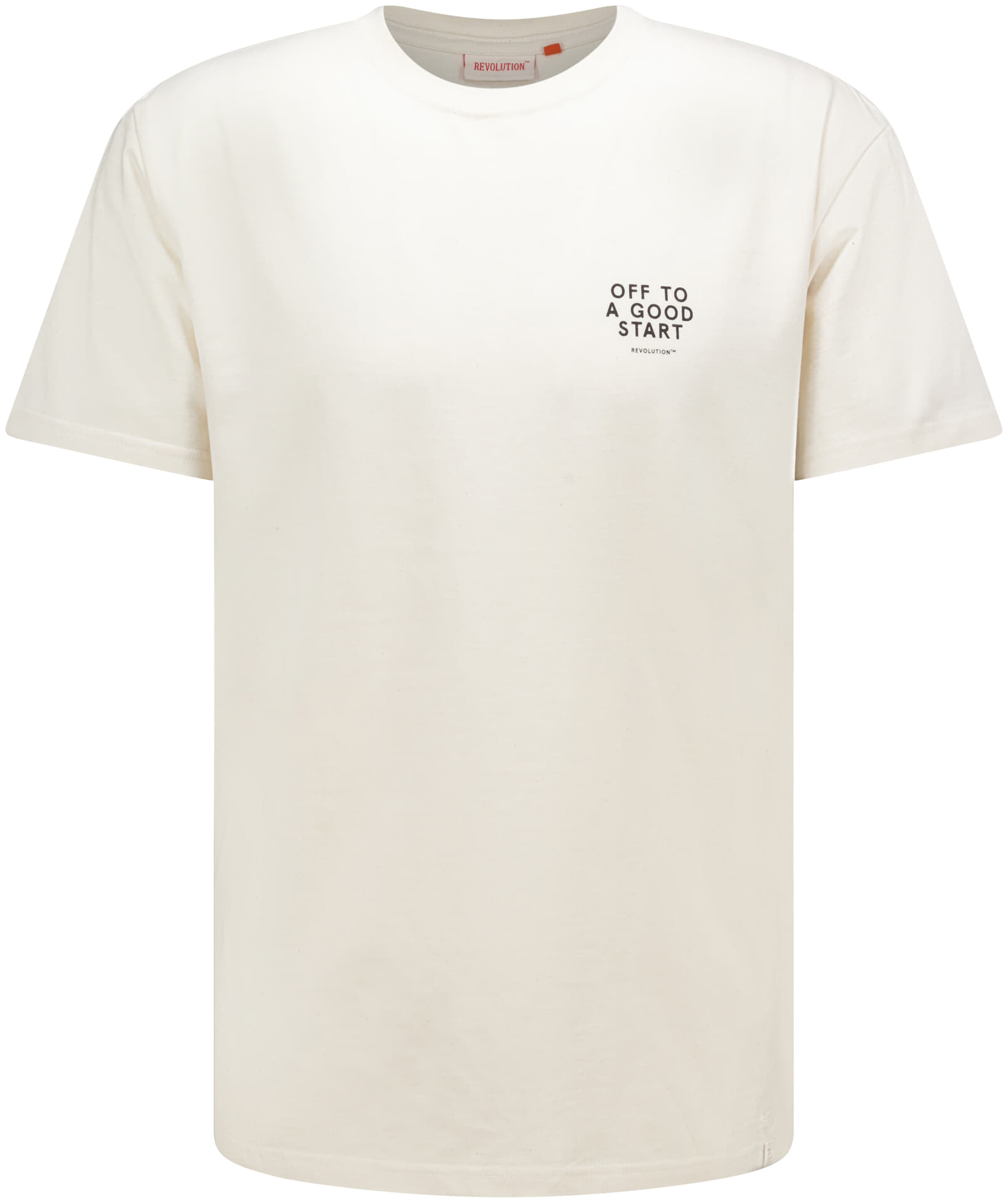 Revolution T-shirt Application Loose Fit Off White