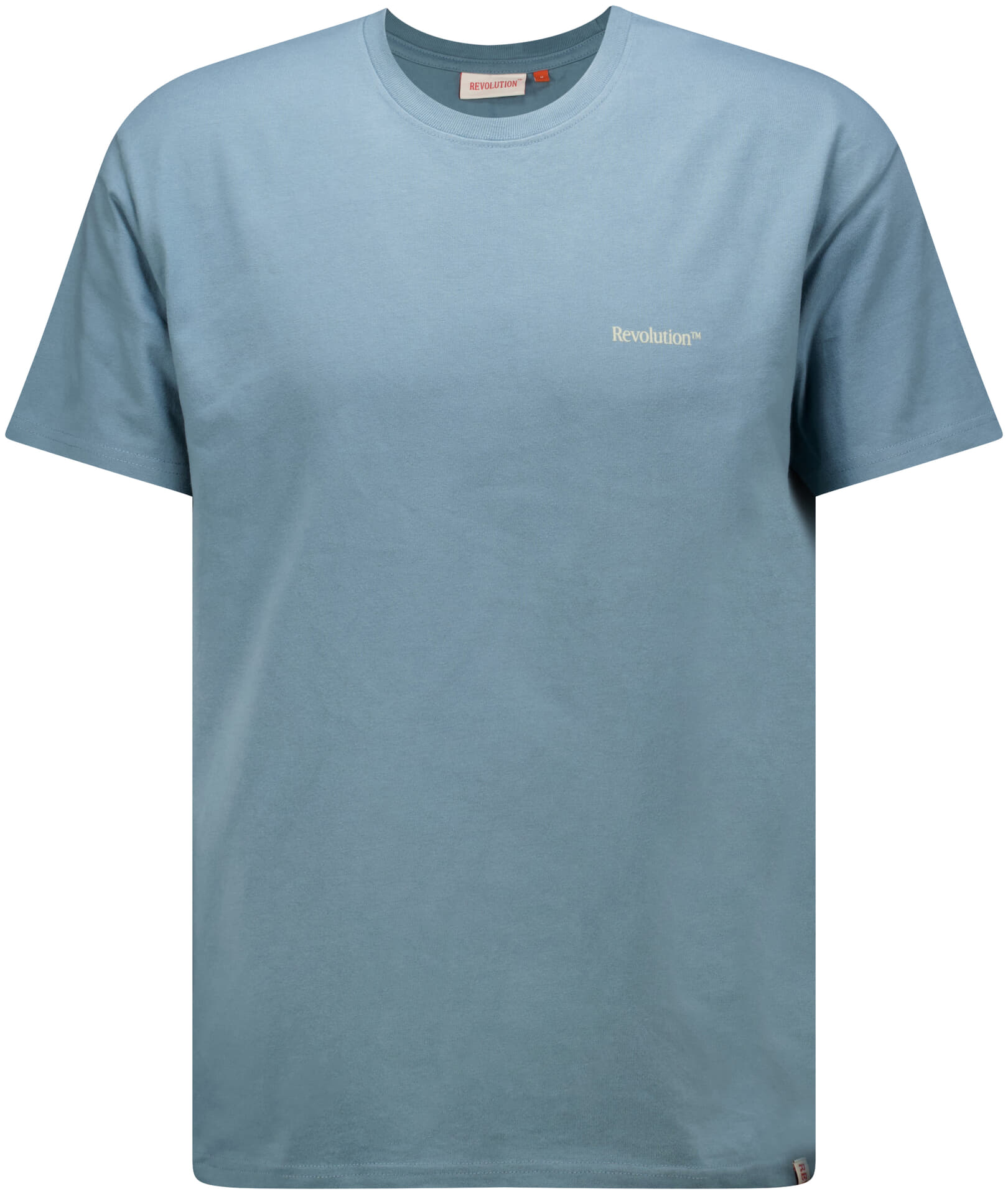 Revolution T-shirt Application Loose Fit Blauw