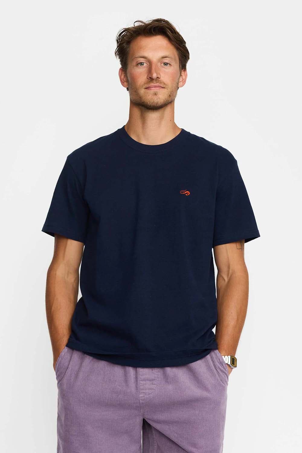Revolution T-shirt Loose Fit Navy