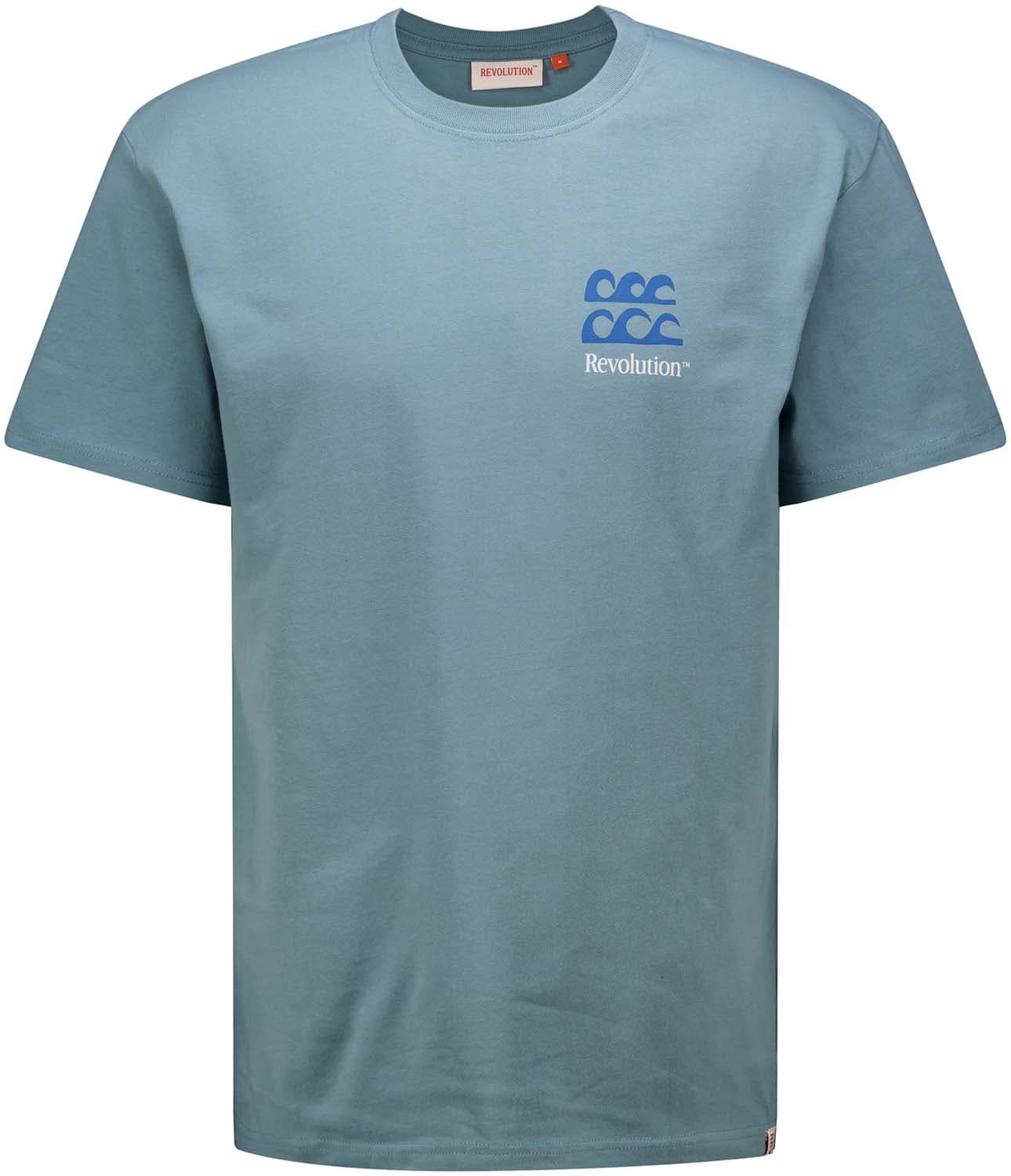 Revolution T-shirt Loose Fit Blauw