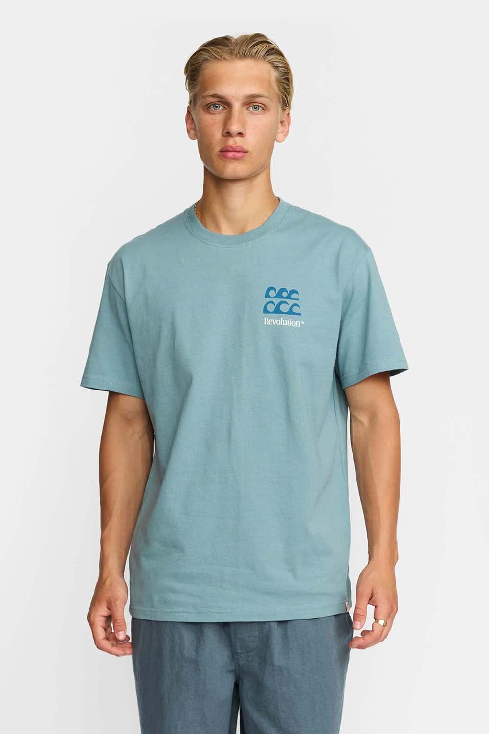 Revolution T-shirt Loose Fit Blauw