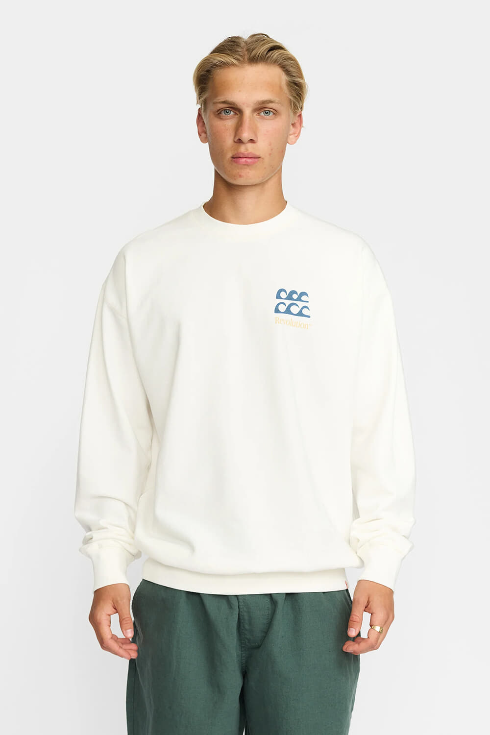 Revolution Sweater Crew Loose Fit Wit