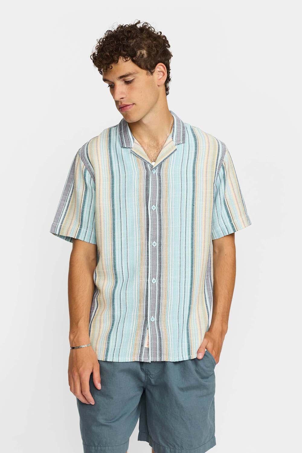 Revolution Overhemd Cuban Blauw