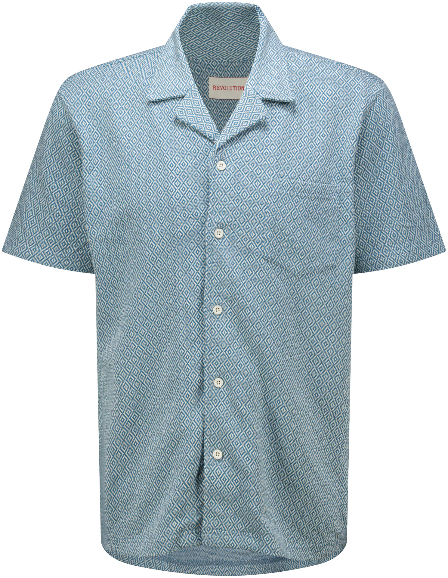 Revolution Overhemd Cuban Blauw