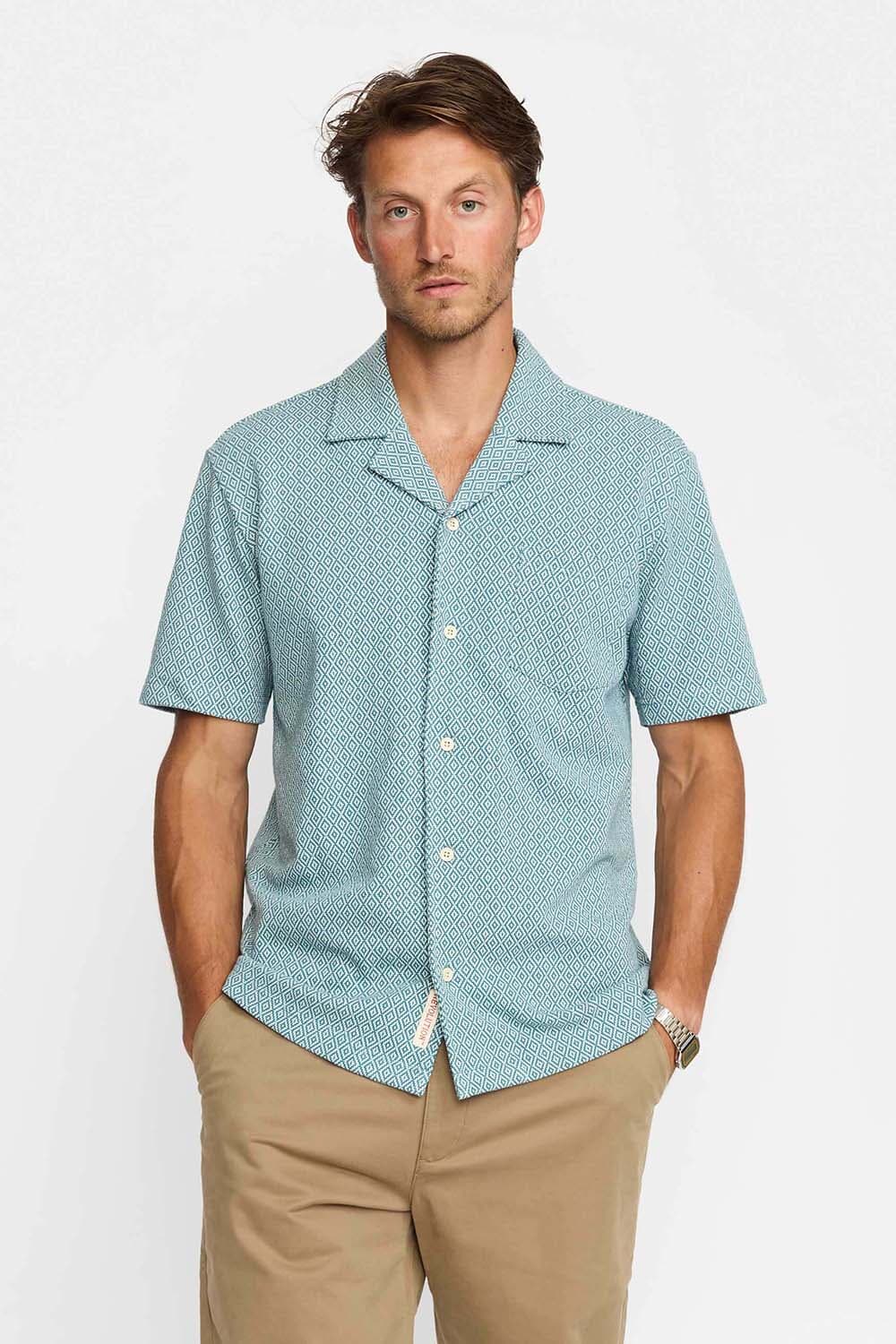 Revolution Overhemd Cuban Blauw