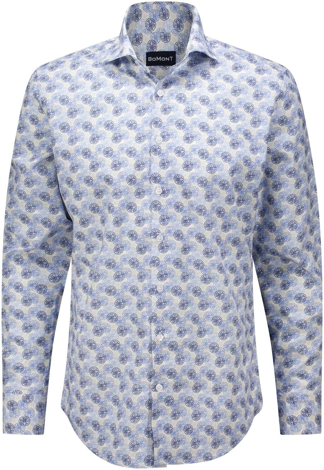 Bomont Overhemd Thijn Citrus Blauw