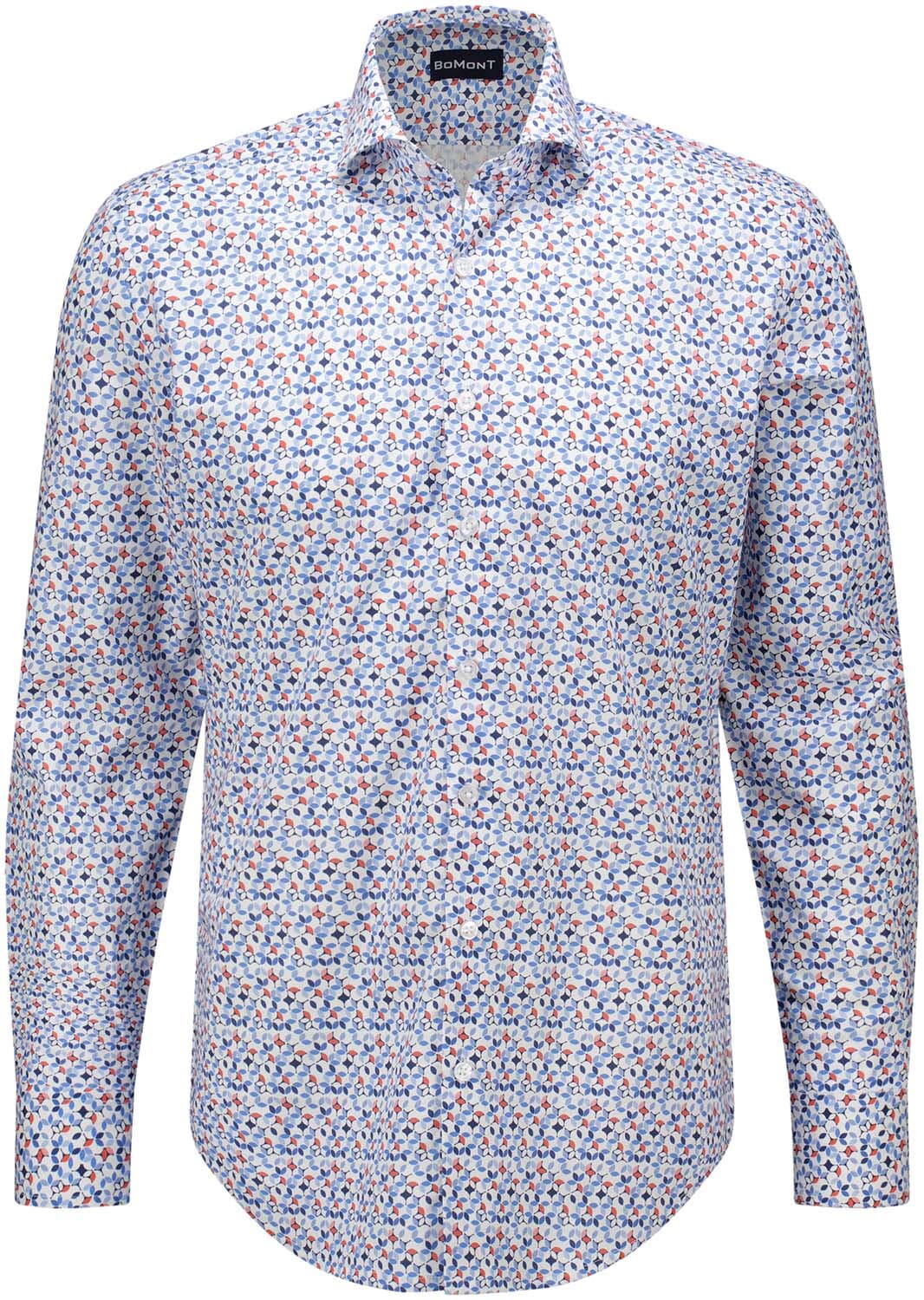 Bomont Overhemd Thijn Geo Blauw