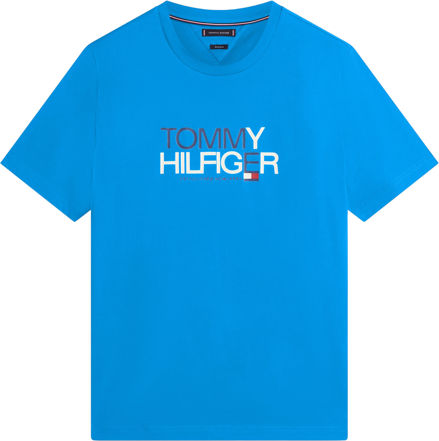 Tommy Hilfiger T-shirt Brand Love Kobalt Blauw