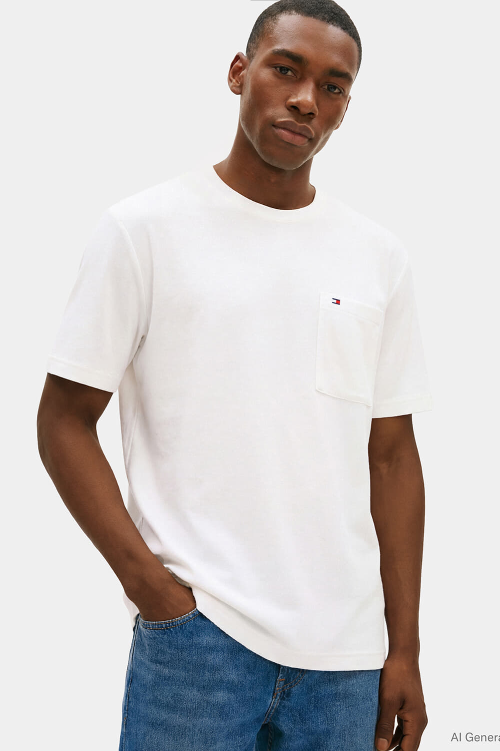 Tommy Hilfiger towelling t-shirt Off White