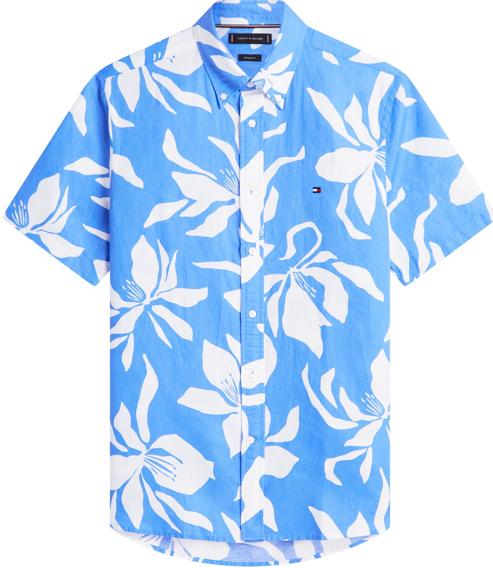 Tommy Hilfiger Overhemd Flower Blauw