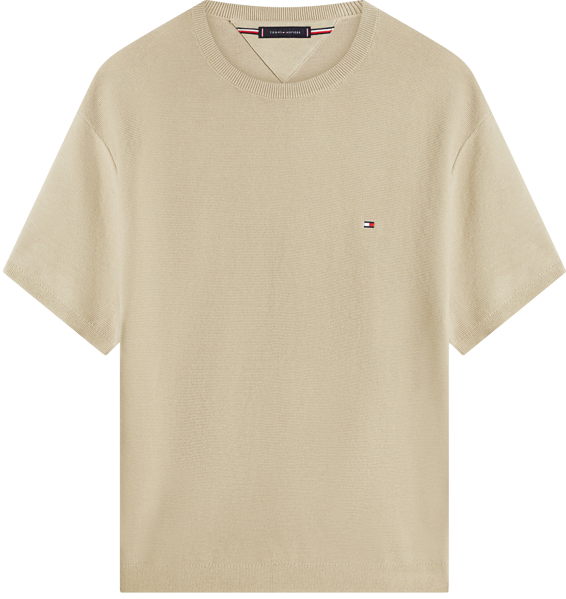 Tommy Hilfiger T-shirt Cool Touch Structure  Kaki
