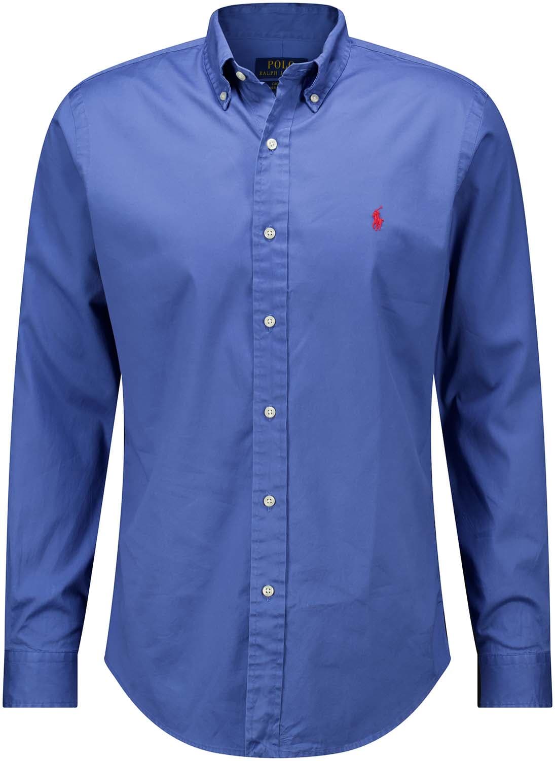 Polo Ralph Lauren Overhemd Twill Regular Fit  Blauw