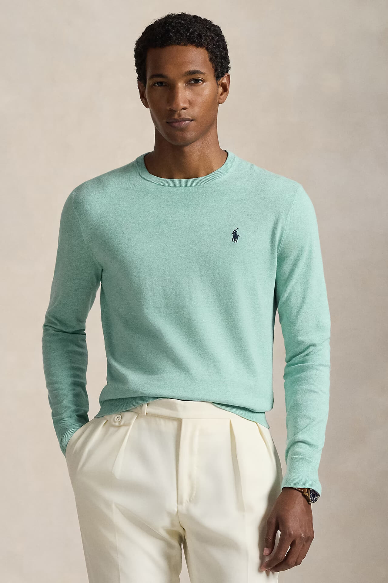Polo Ralph Lauren Trui Kniited Crewneck Groen