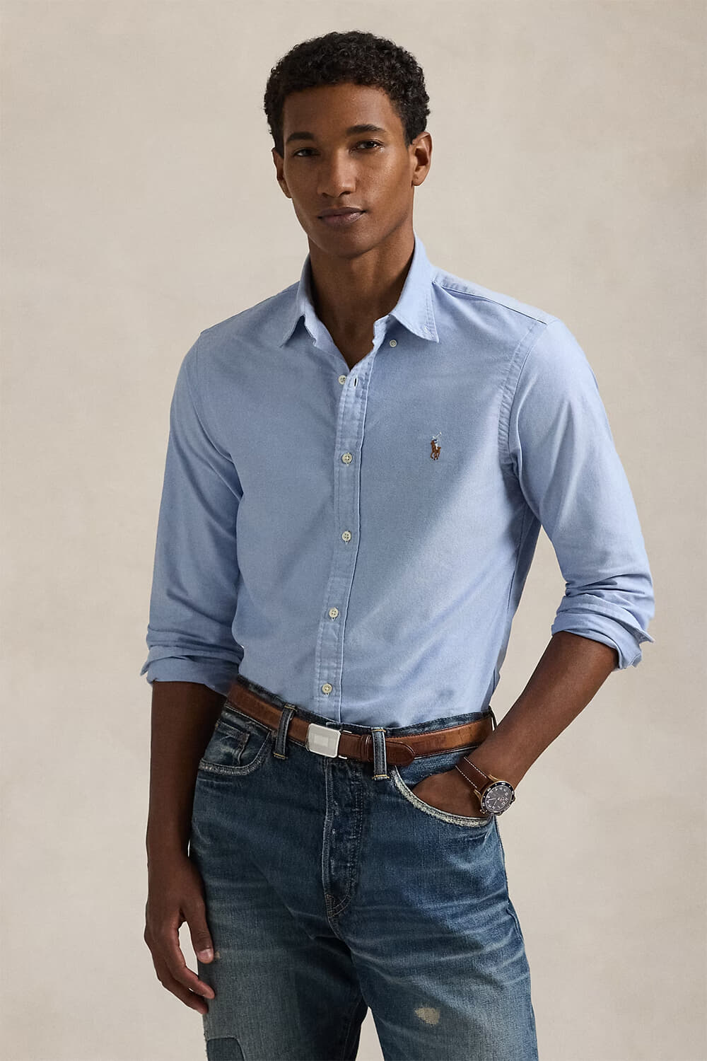 Polo Ralph Lauren Overhemd Oxford Blauw