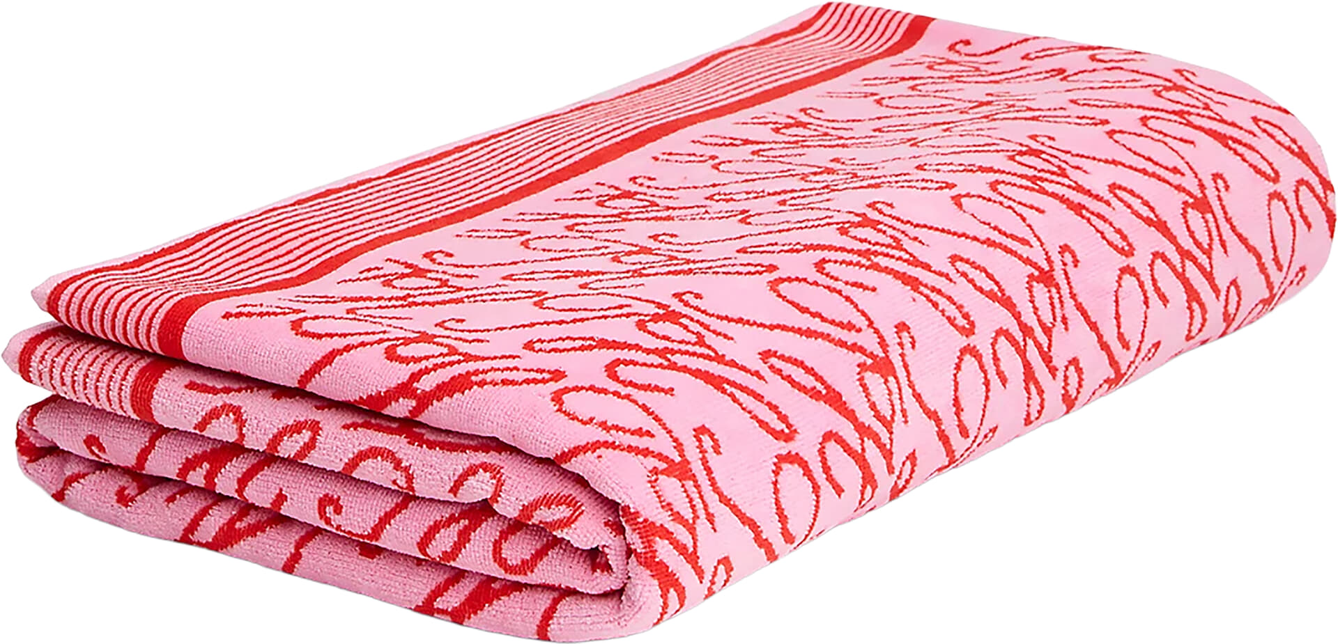 Tommy Hilfiger script towel Rood