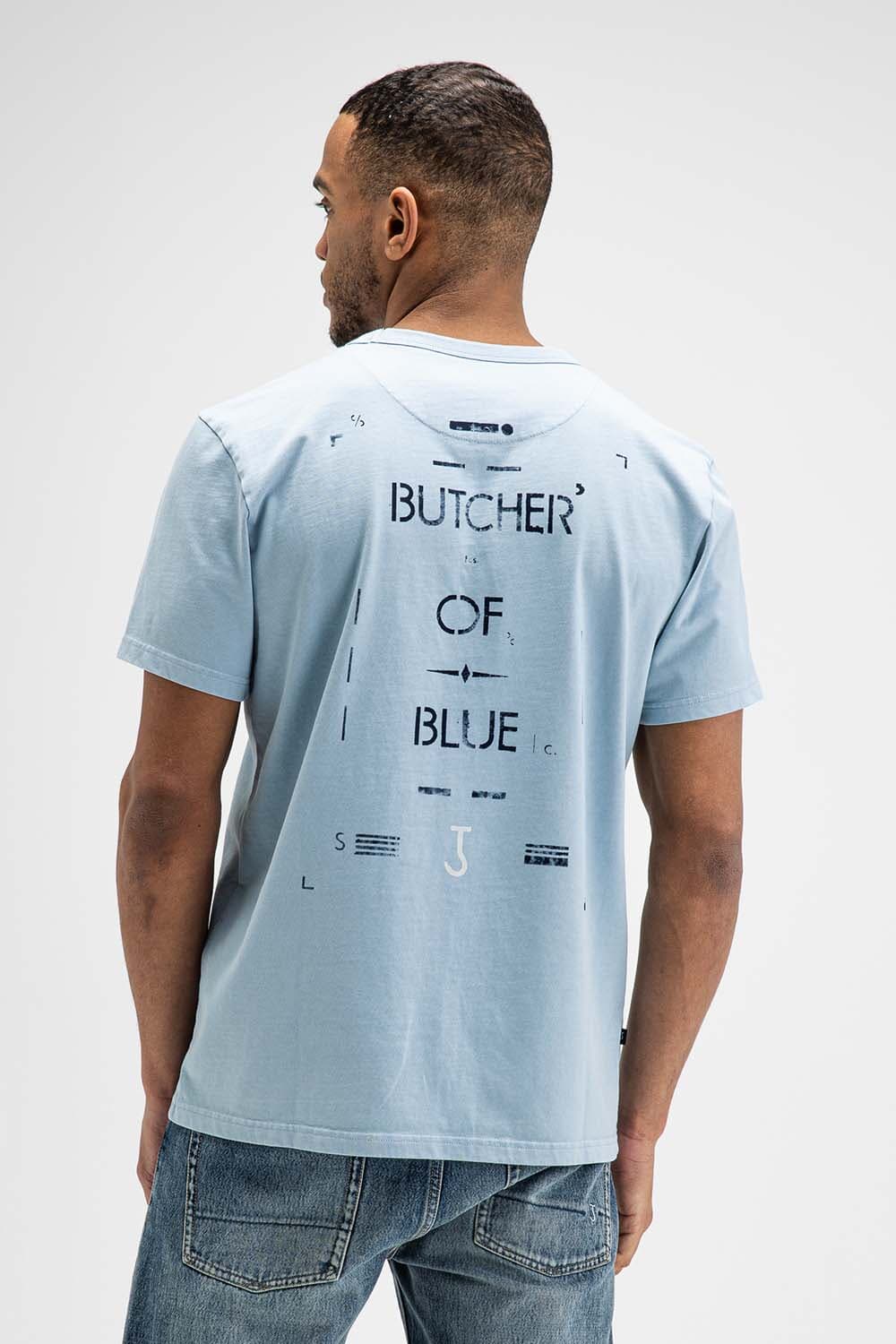 Butcher Of Blue T-shirt Stencil  Navy