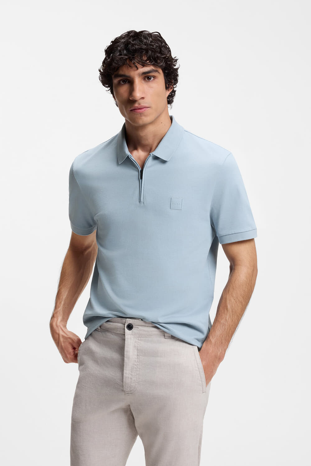 Boss Orange Polo Blauw