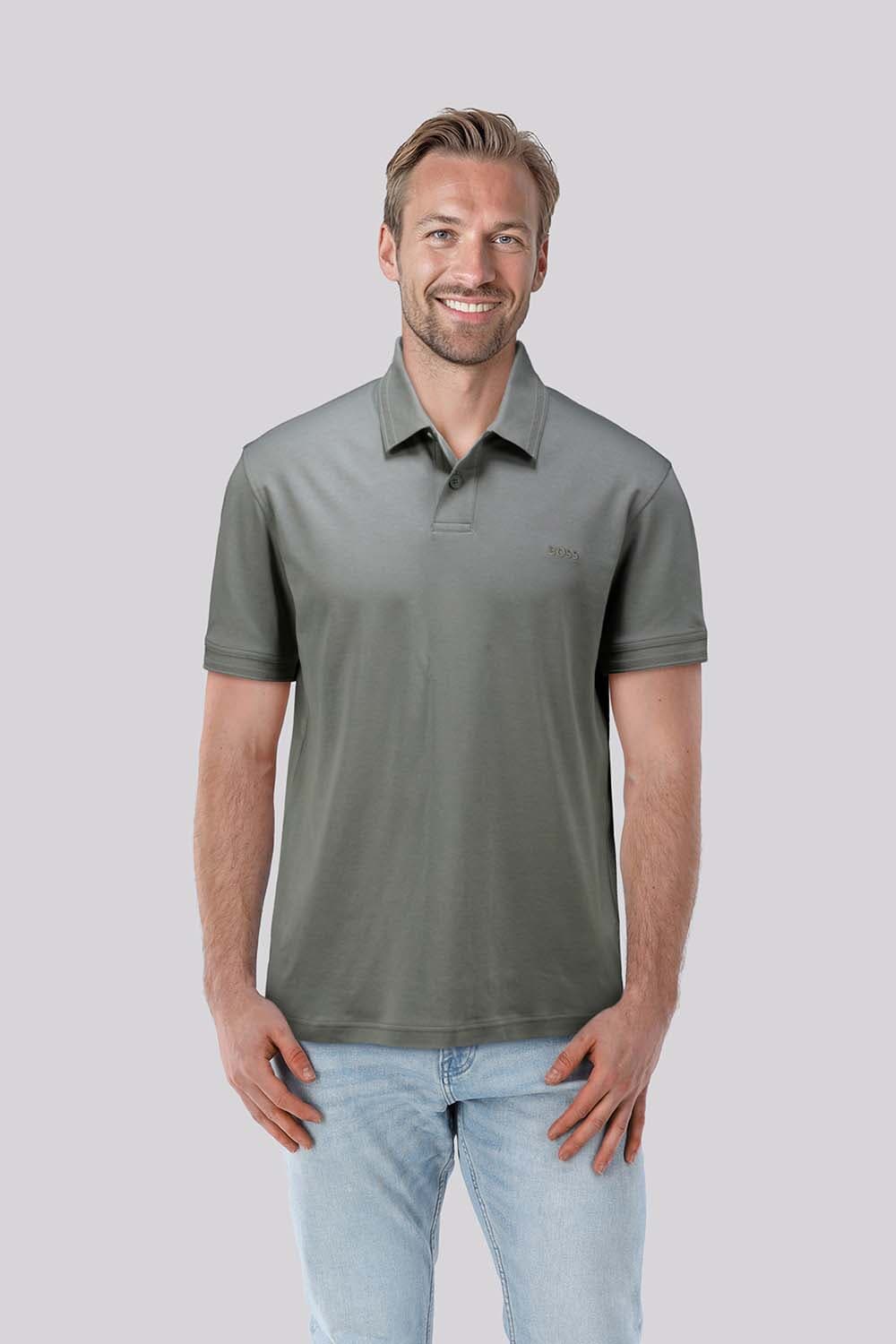 Boss Orange Polo Grijs