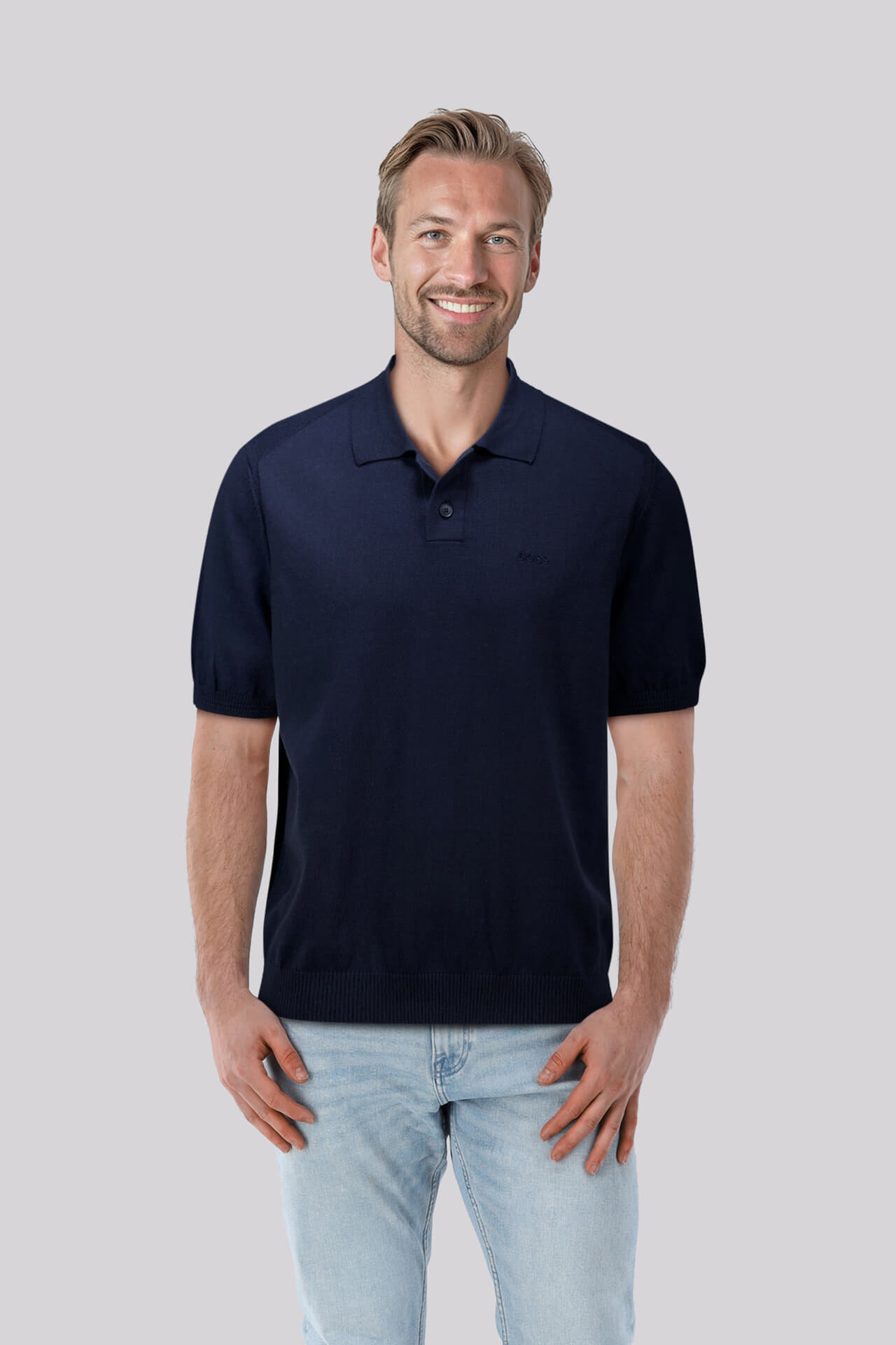 Boss Orange Polo Navy