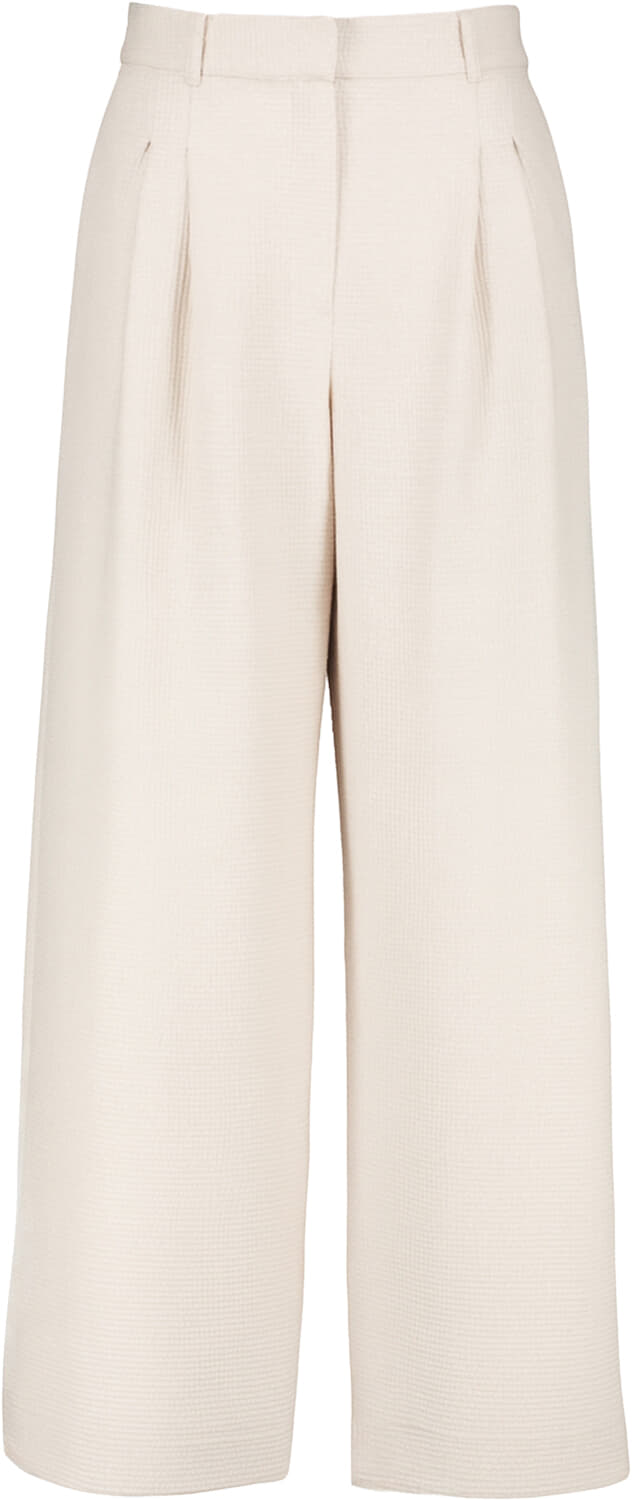 Studio Anneloes Sky sparkle waffle trousers Off White