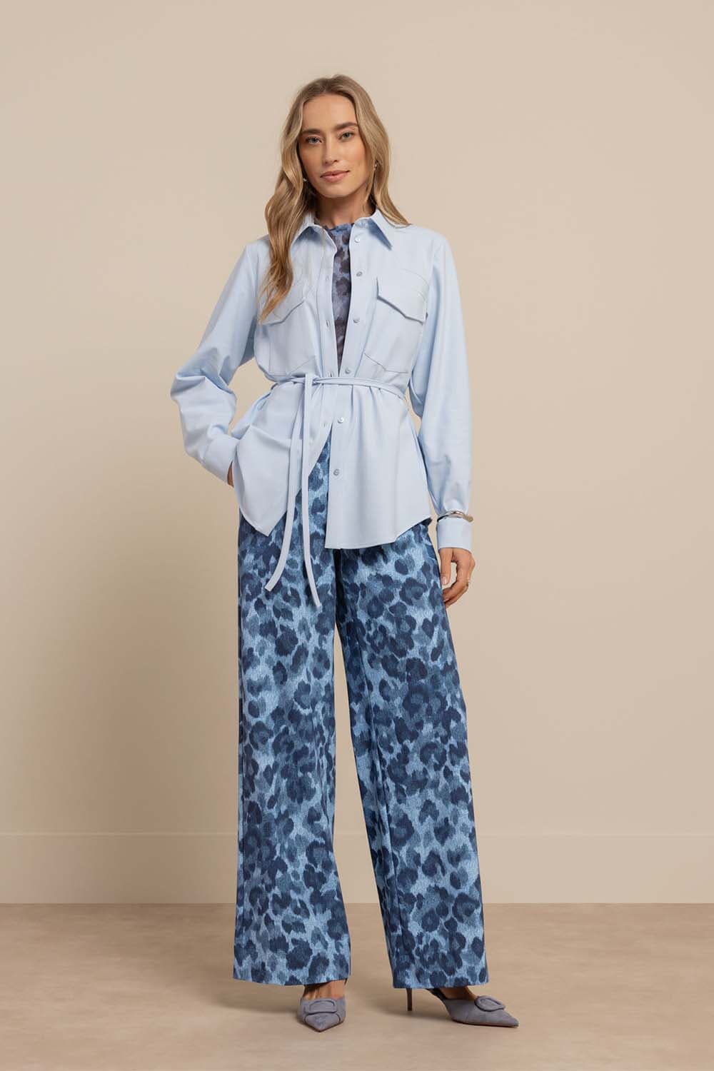 Studio Anneloes Pantalon Lexie Leopard Jeans Light