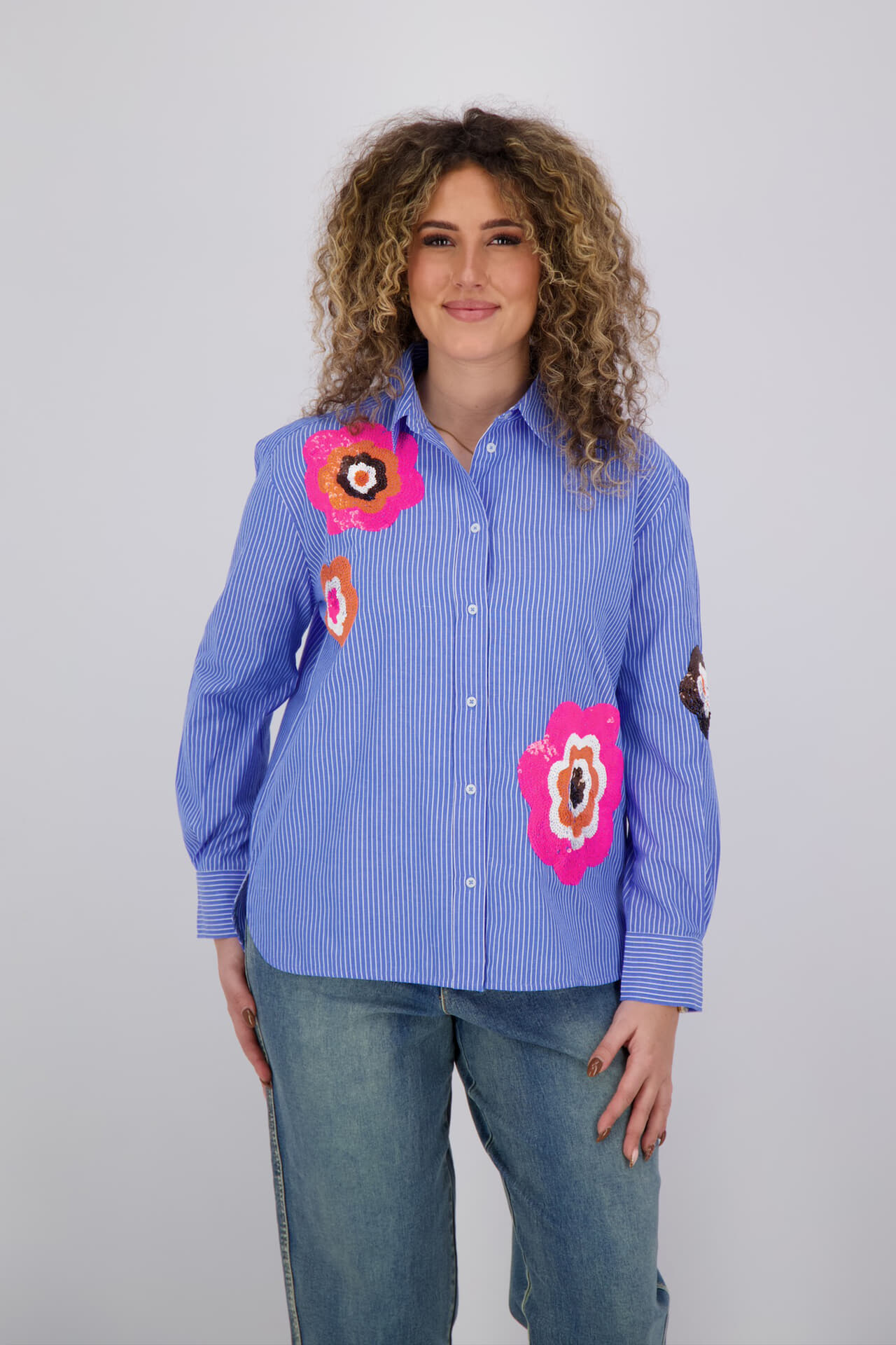 The Shirt Project Blouse Blauw