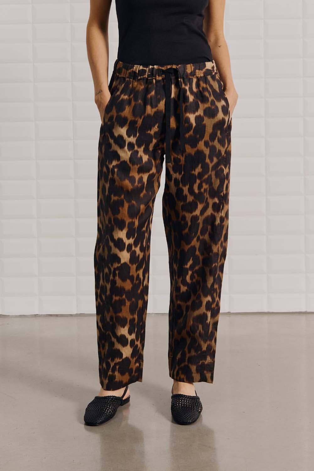 With Black Pantalon Cleopatra String Bruin