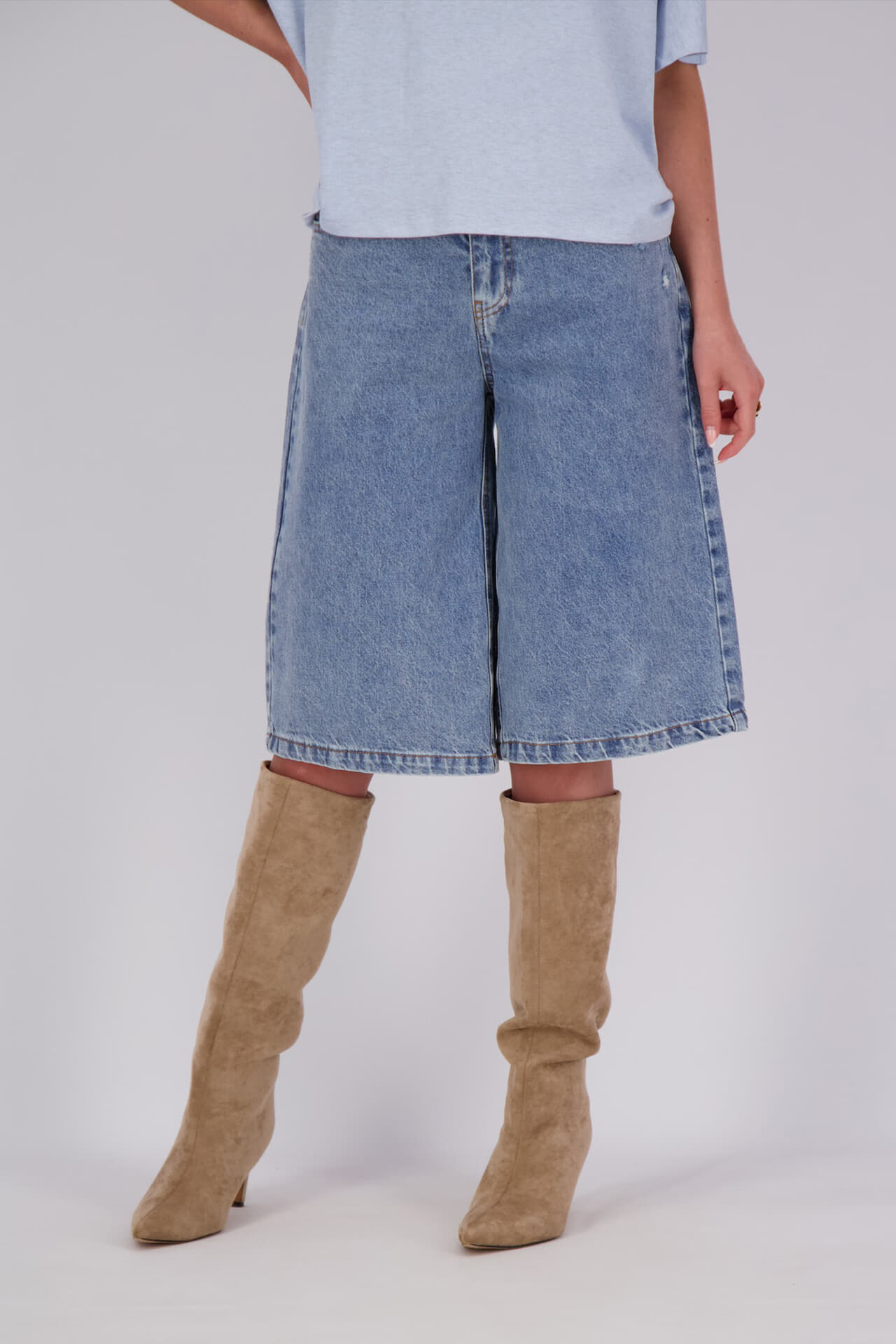 Freequent Short Bermuda Kalia Blauw
