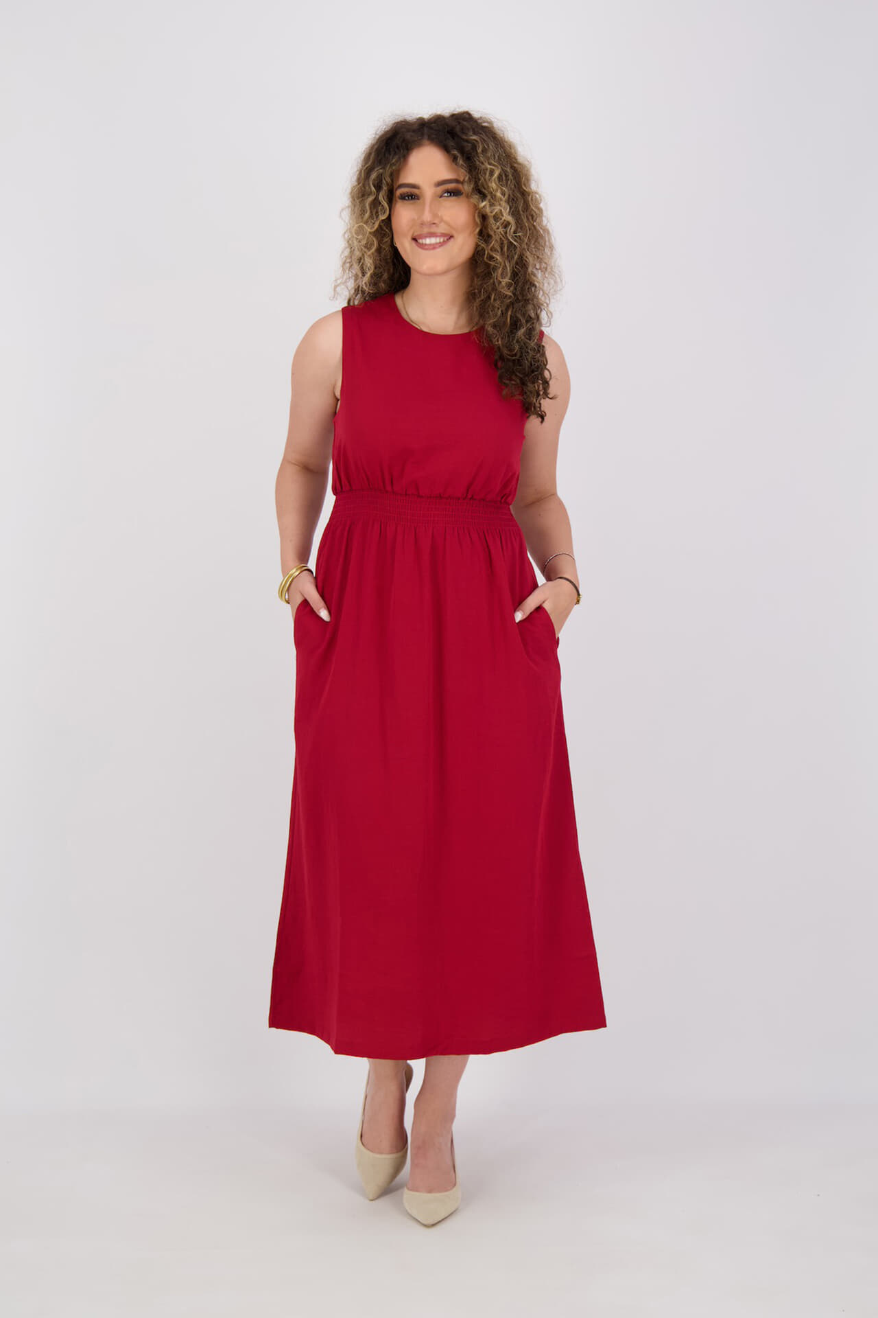 MSCH Copenhagen Jurk Daria SL Rood