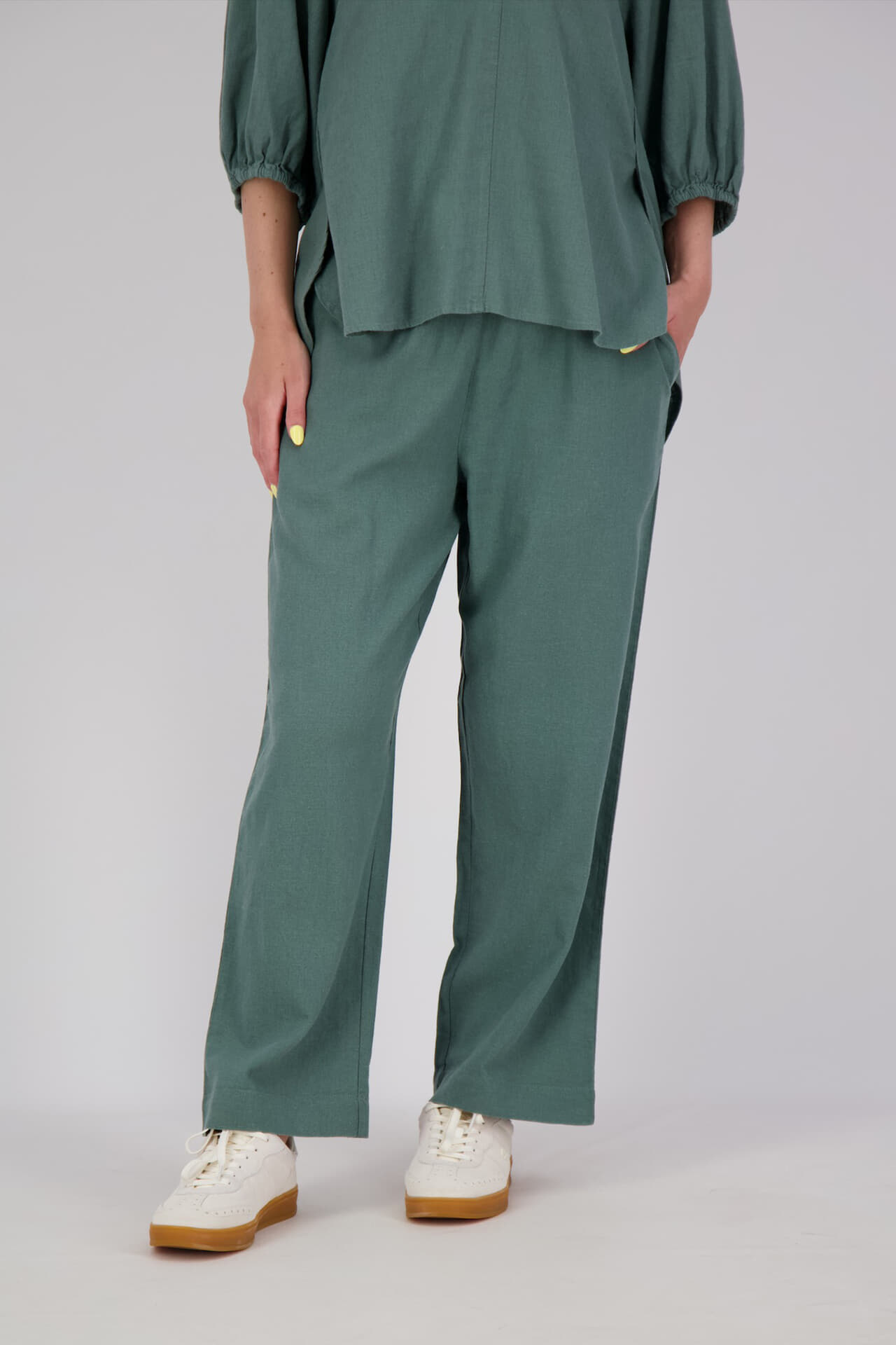 Freequent Broek Lava-Ankle Groen