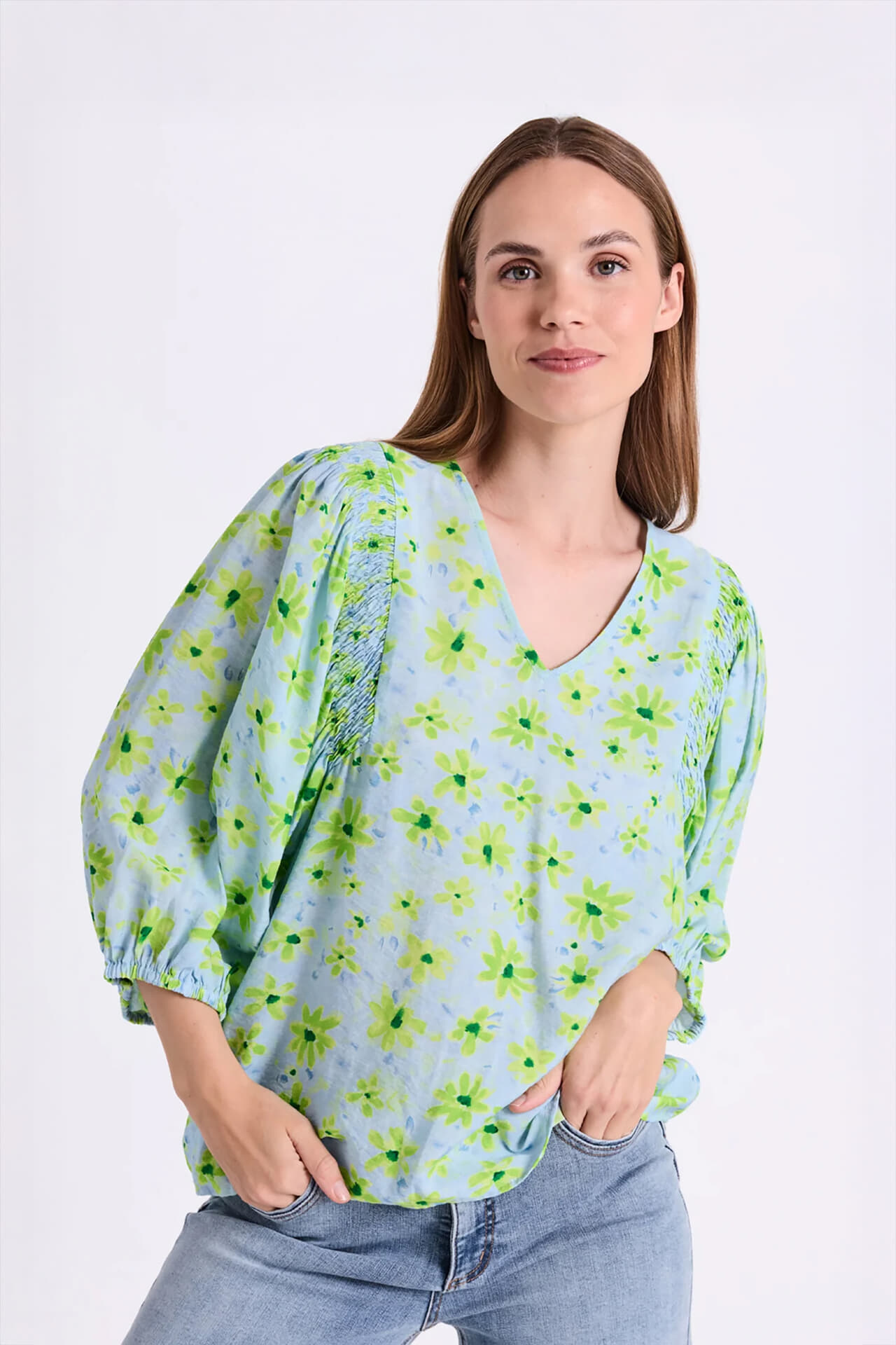 Freequent Blouse Jovi Blauw