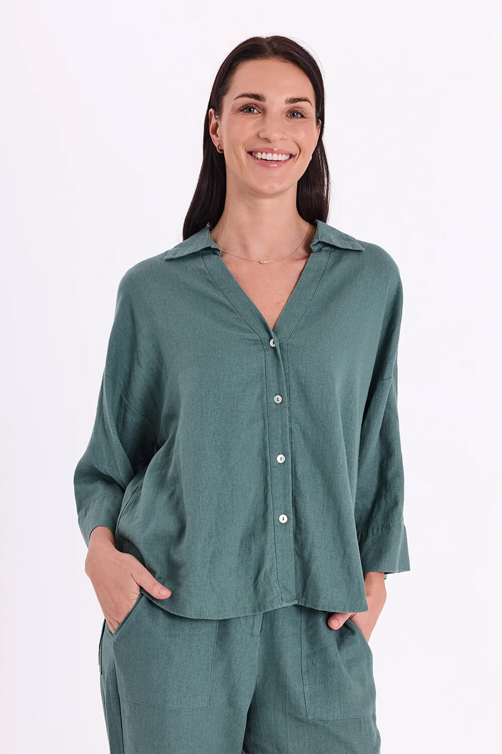 Freequent Blouse Lava Groen