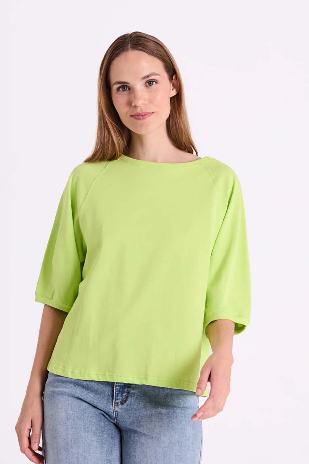 Freequent T-shirt Comte Lime