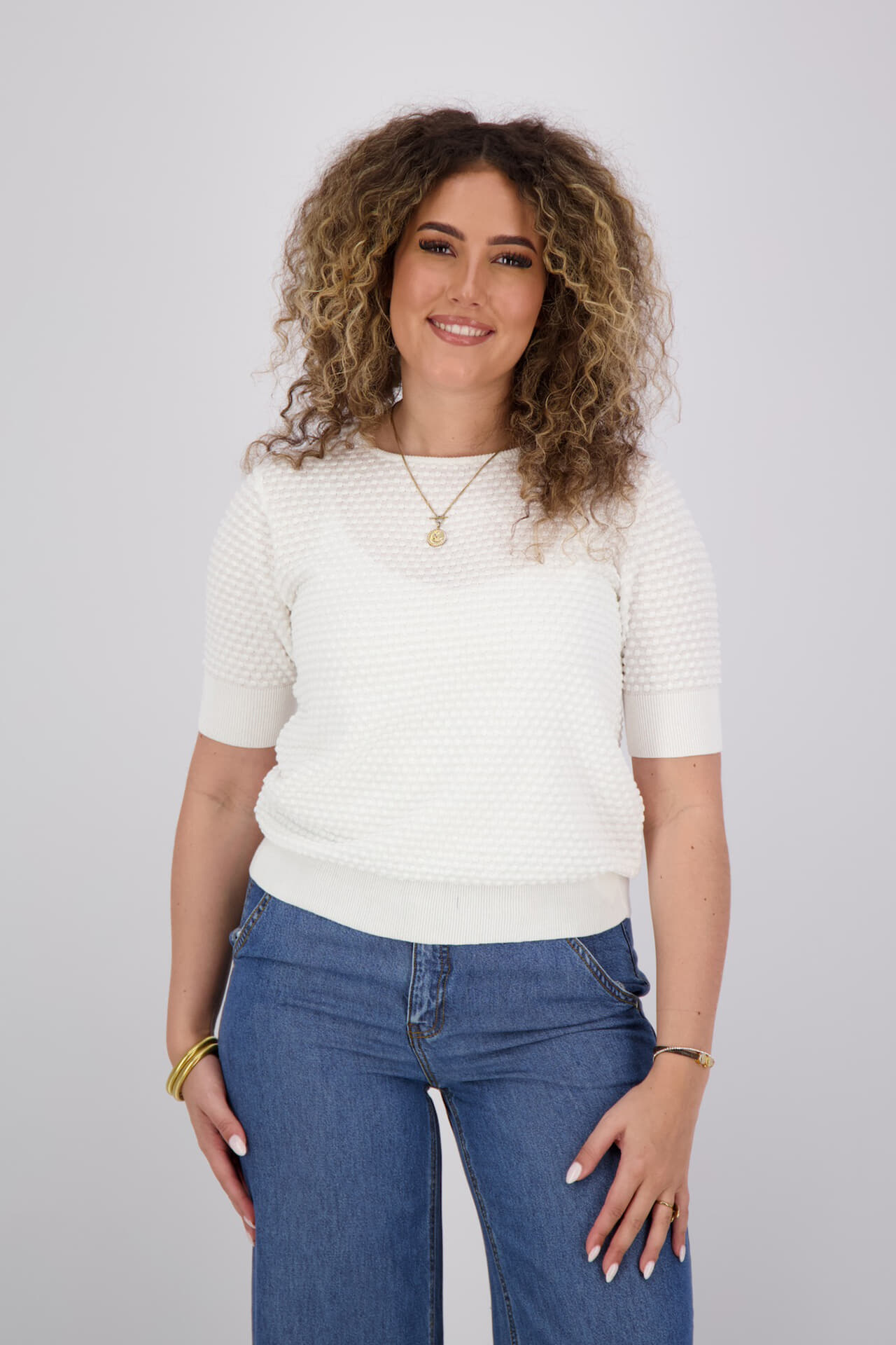 Freequent Top do-do pu Off White