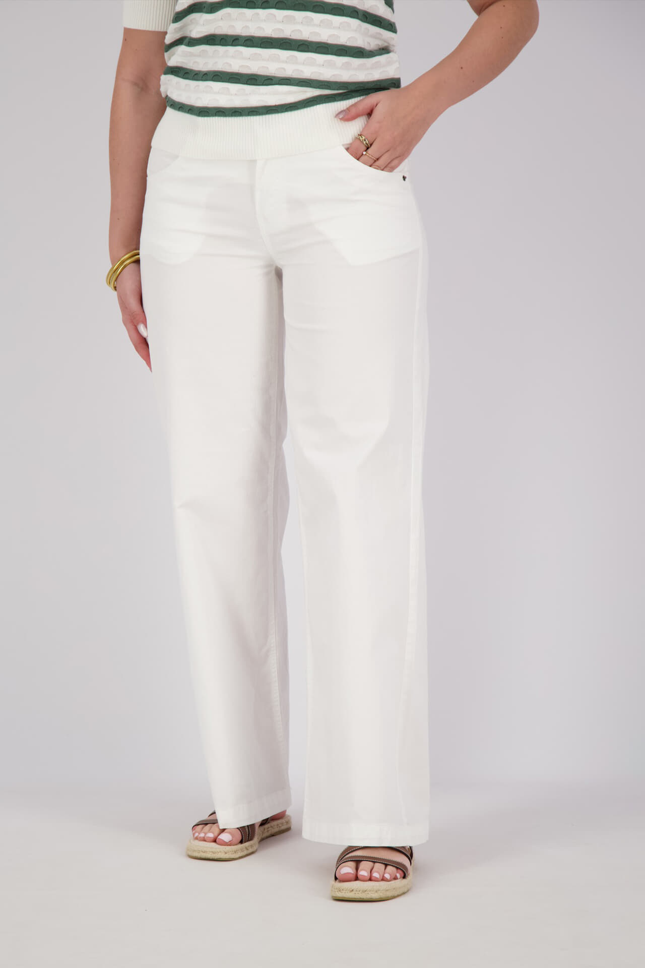 Freequent Broek Lopez Wit