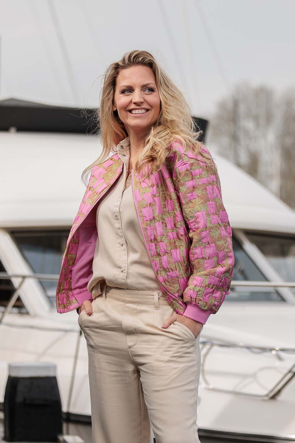 Freequent Bomberjas Flowy Pale Mauve Roze