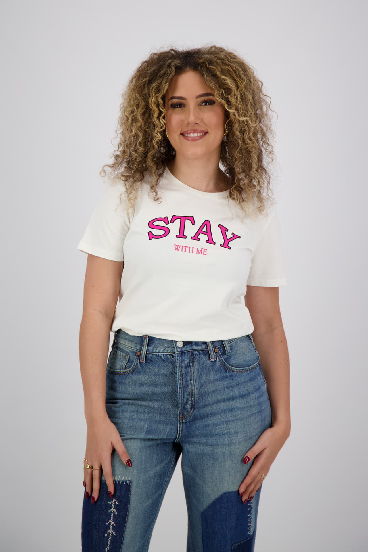 Freequent T- Shirt Fenjal  Wit