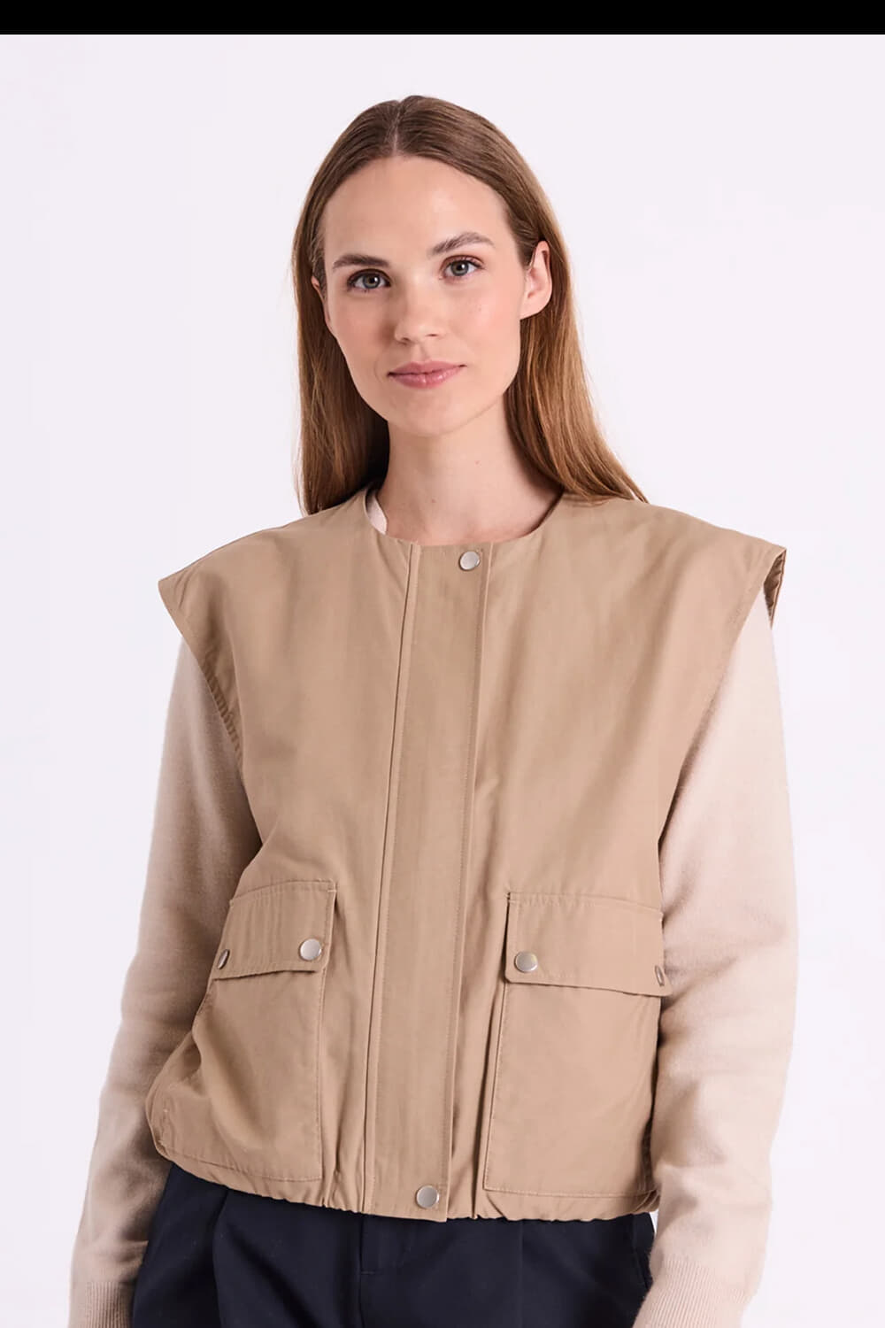 Freequent Gilet  Beige