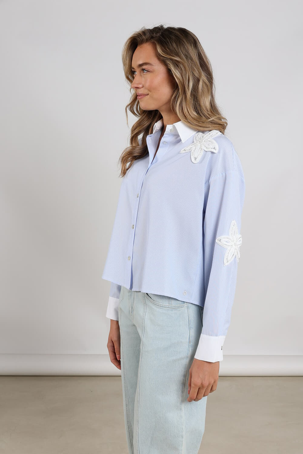 Nukus Blouse Tessa  Blauw
