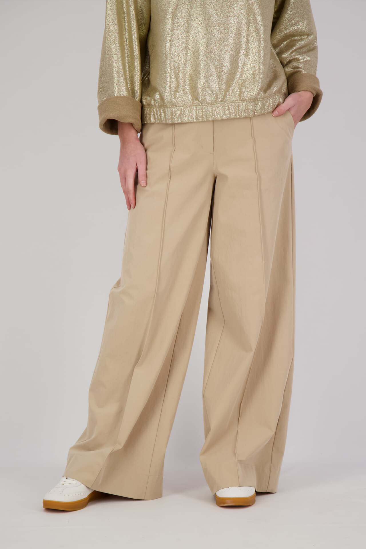 Summum Pantalon Wide Leg  Bruin