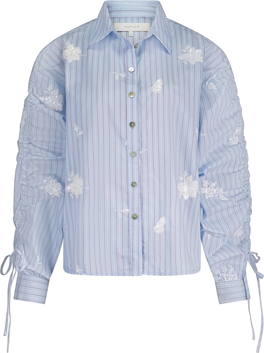 Nukus Blouse Rosa Blauw