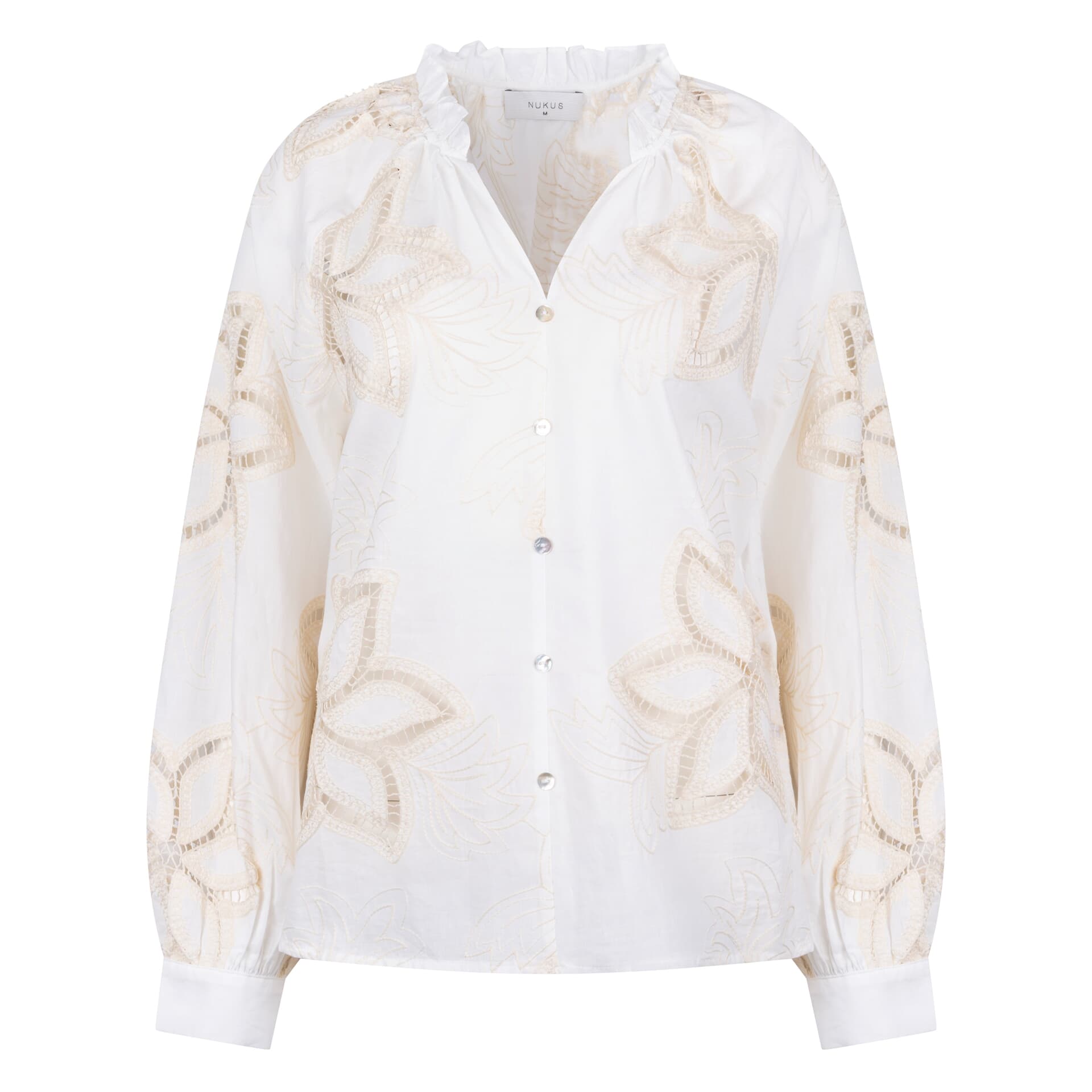 Nukus Blouse Bridget Embroidery Off White