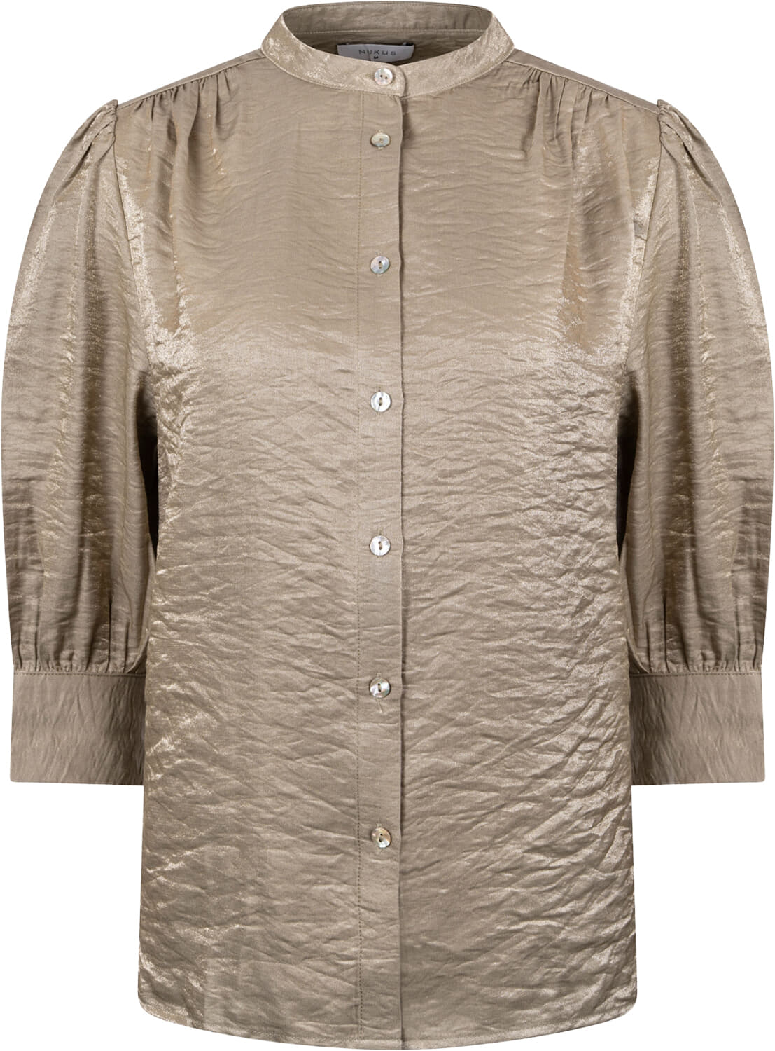 Nukus Blouse Lilly Shiny Groen