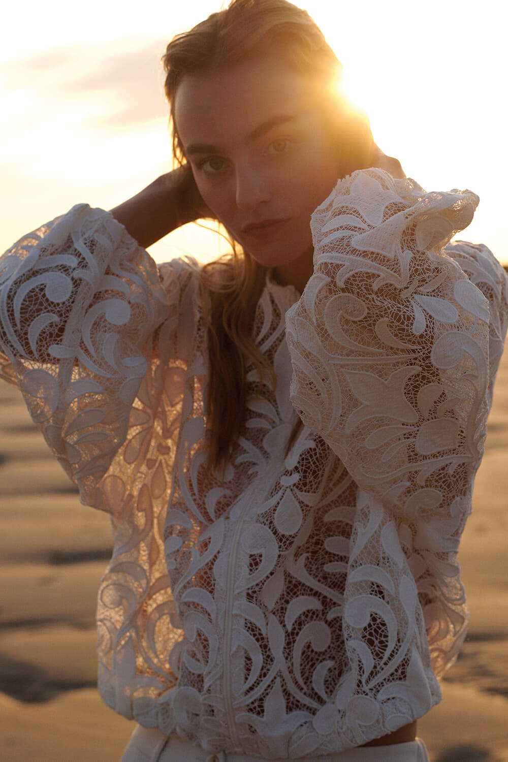 Summum Blazer Lace Off White