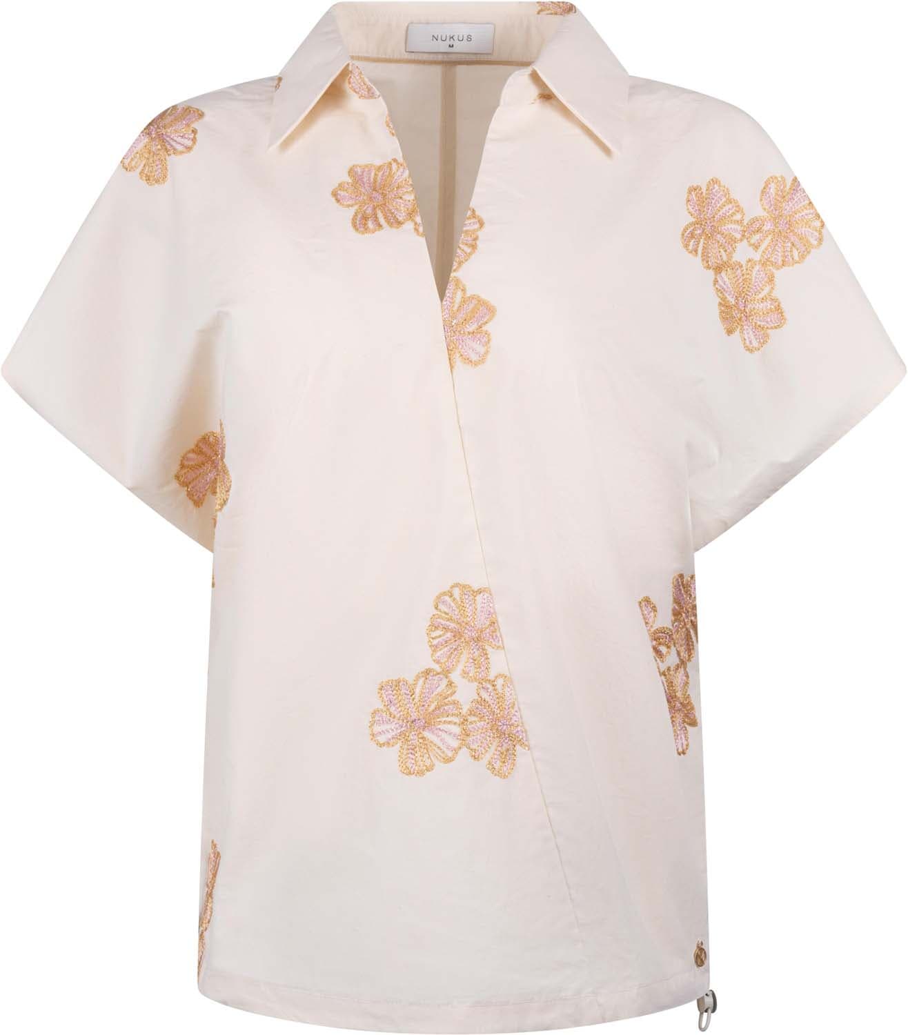 Nukus Daniek Top Embroidery Off White