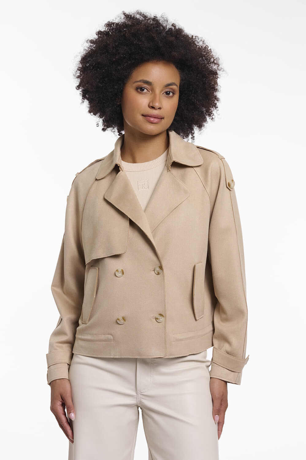 Rino & Pelle Jas Doona Double breasted Kaki