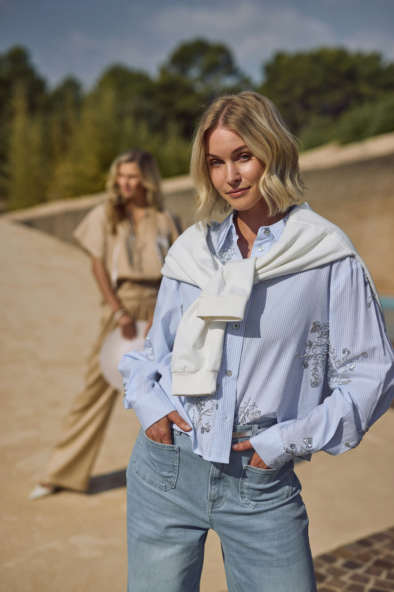 Nukus Blouse Adora  Blauw