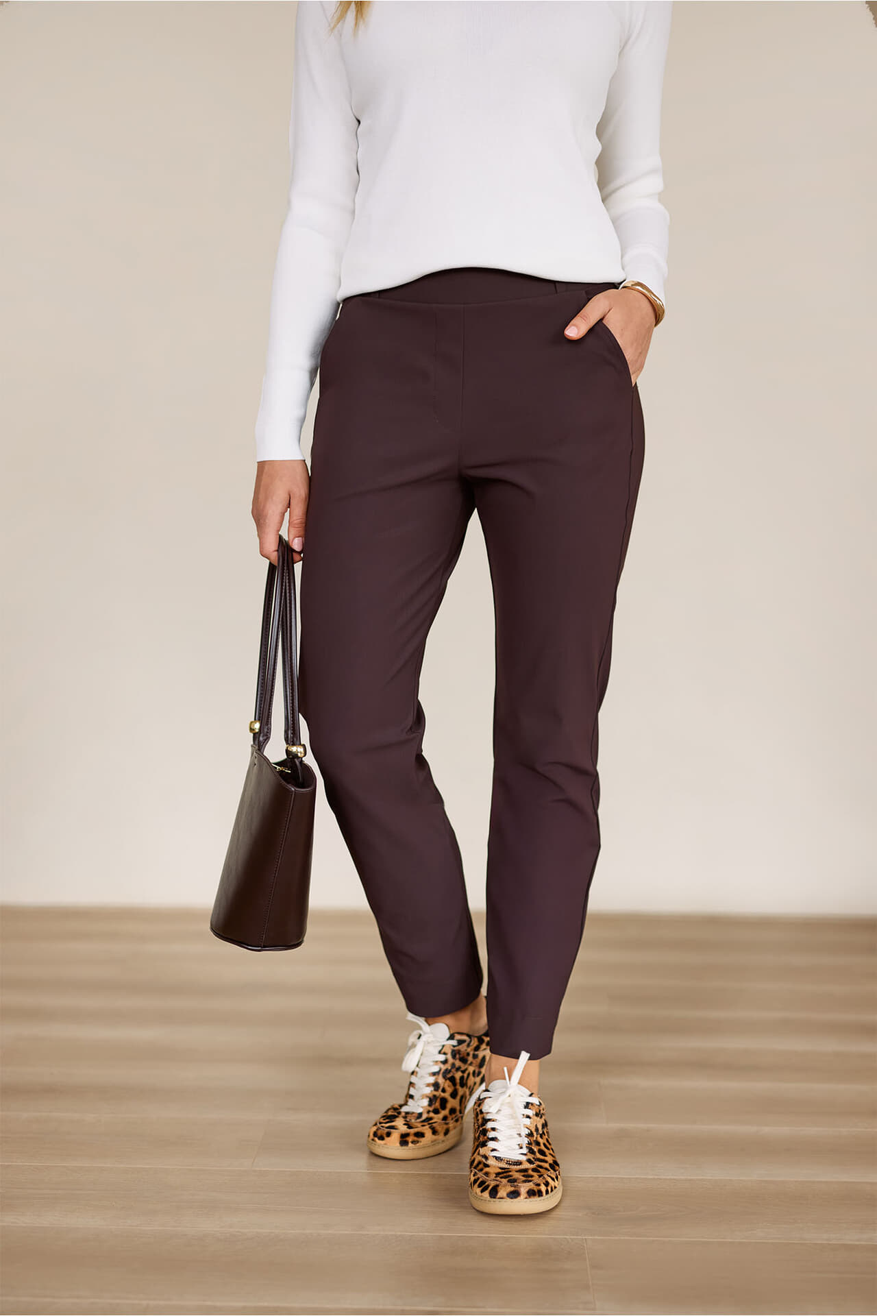 Studio Anneloes Pantalon Anne bonded Bruin