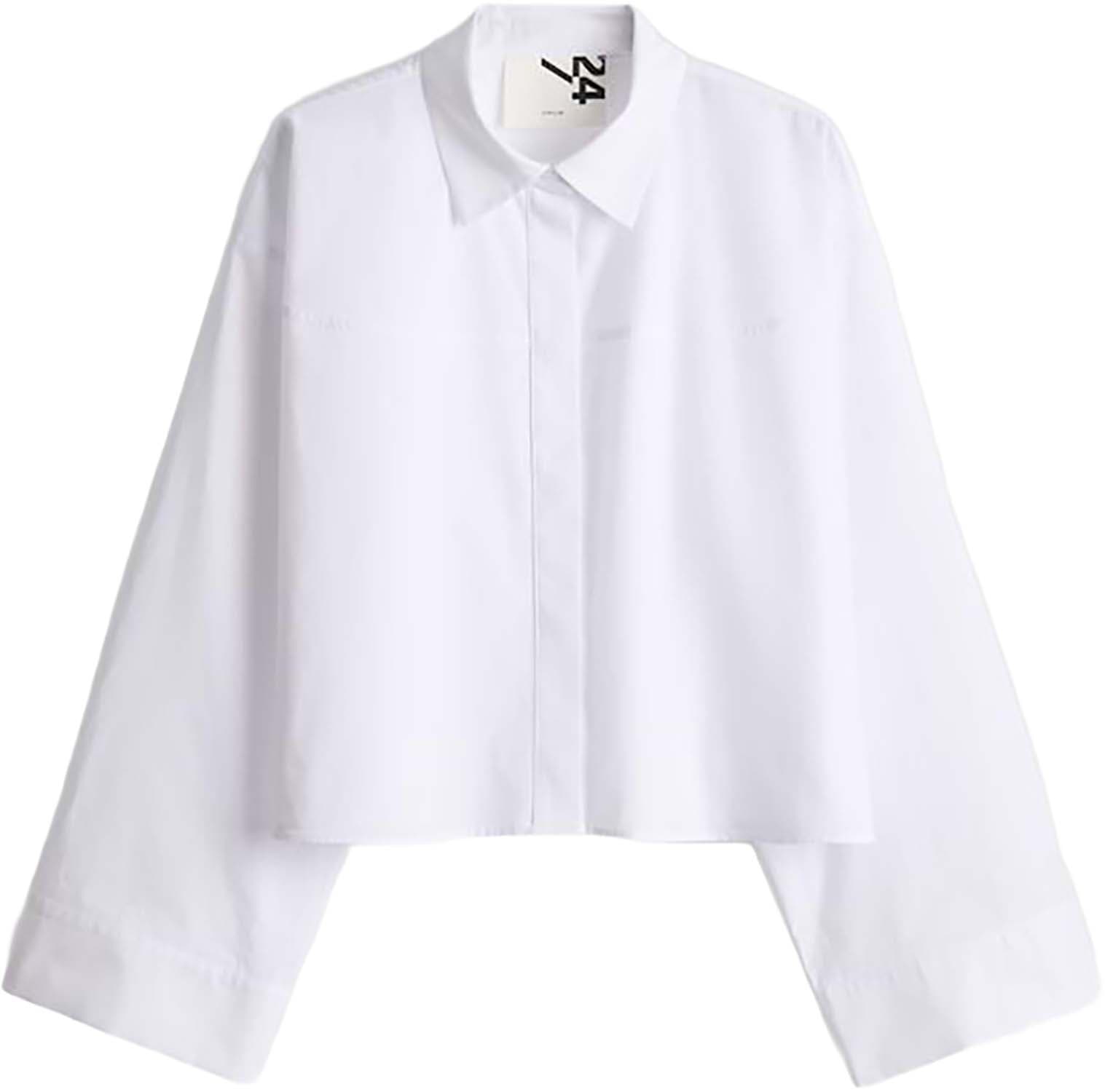 Opus Boxy Overhemdblouse Fazira  Wit